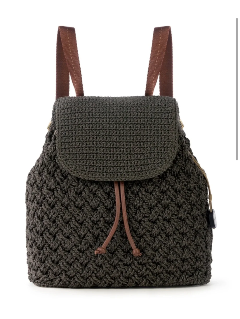 The Sak Sayulita Crochet Backpack Brown NWT! Boho